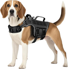 Tactical Dog Harness Medium Sized, Heavy Duty No Pull Dog Harness with Handle, E