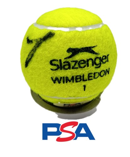 Jannik Sinner Signed Wimbledon Tennis Ball Autographed Australian PSA/DNA COA