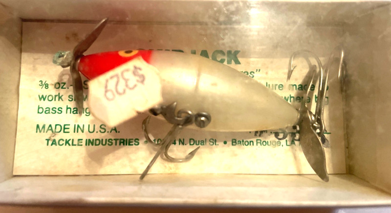 tackle industries skipjack 336 white redhead topwater lure new rare in box