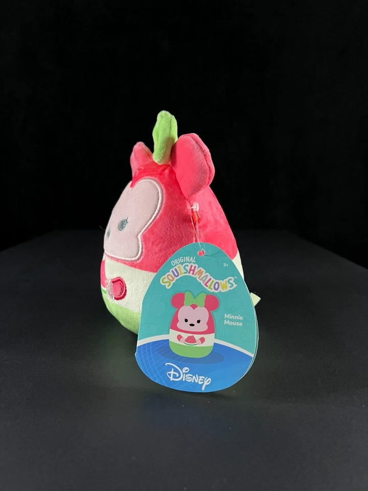 Peluche Disney Squishmallows Minnie Mouse Sandía 5" - Edición Frutas de Verano Foto 4 de 4