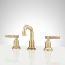 Signature Hardware Greyfield 1.2 GPM Low Angle Widespread Bathroom Faucet with L