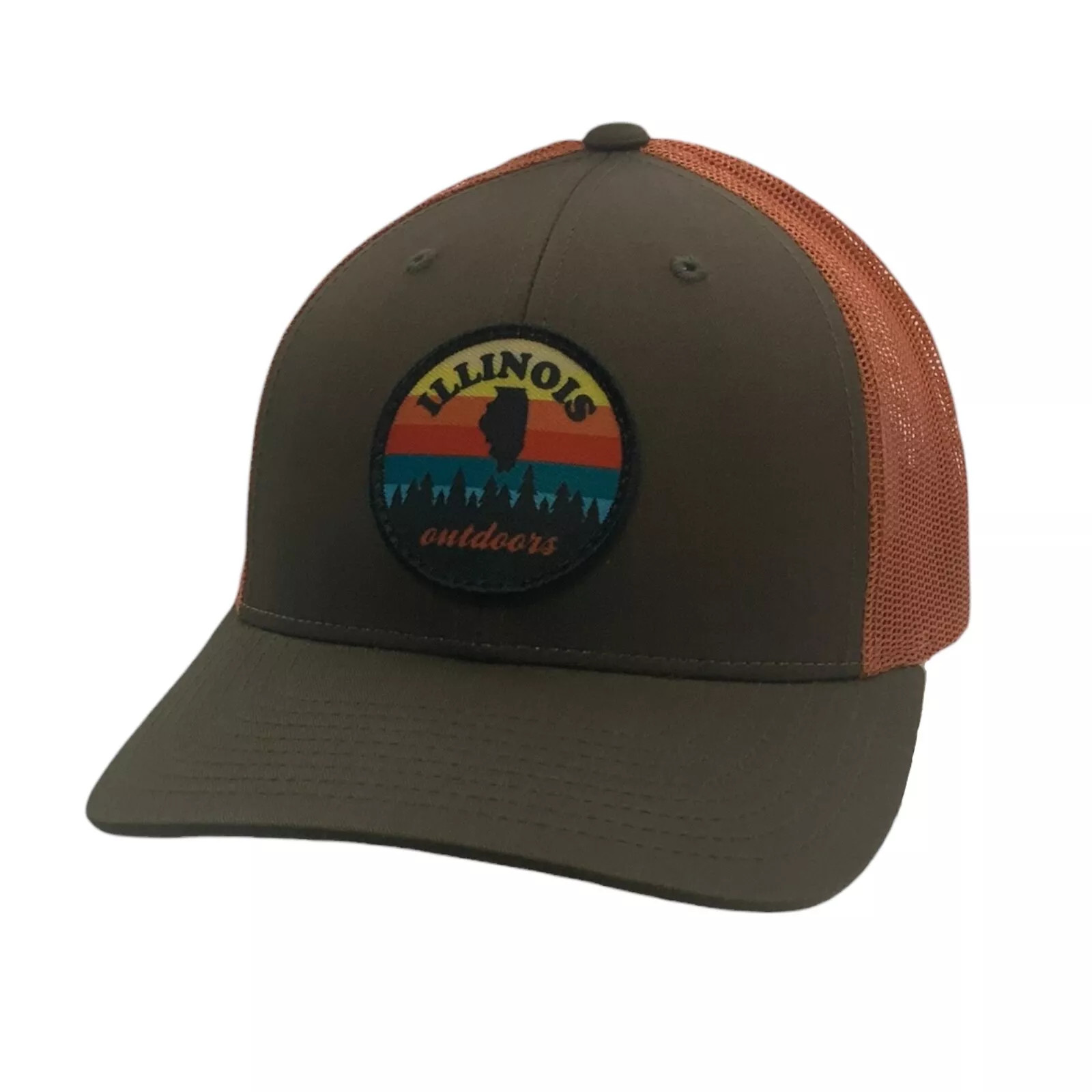 Сетчатая шляпа дальнобойщика Richardson Illinois Outdoors Loden оранжевого цвета один размер 2890₽