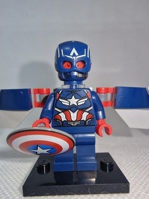 Lego Minifigur - Captain America, Marvel Superhelden, Heroes, Sam Wilson, sh1096