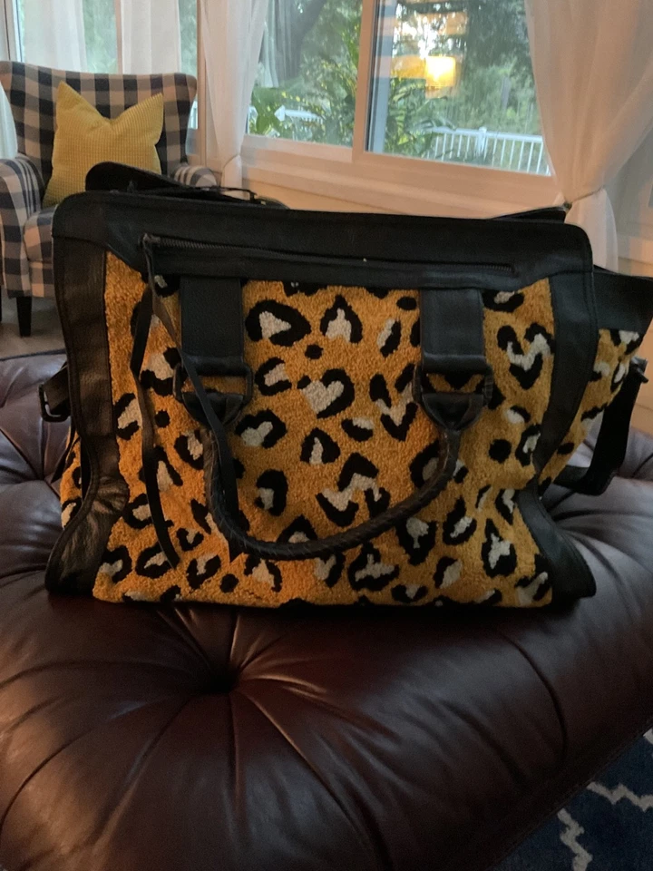 Bolso de Viaje Free People Cleobella NUEVO CON ETIQUETAS PRECIOSO Soho Leopardo NUEVO con etiquetas Foto 2 de 4