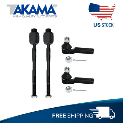 4pcs TAKAMA  Inner +Outer Tie Rod End For 10-24 Toyota 4Runner 10-14 FJCruiser