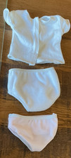 American Girl Doll Clothes Lot Of 3 White Undershirt White Panty  Pink Panty