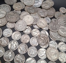 90% Junk Silver Coins $1 Face Value - Mixed Coins Average Circulated Condition