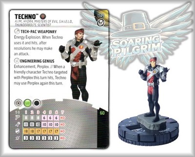 Marvel Heroclix TECHNO - 049 - SUPER RARE Thunderbolts Set