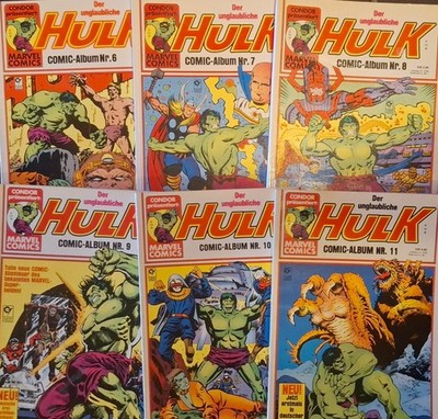 Z 1 / 2 Hulk Comic Album 1 - 11 Condor 1979 - 1985 Marvel Comics