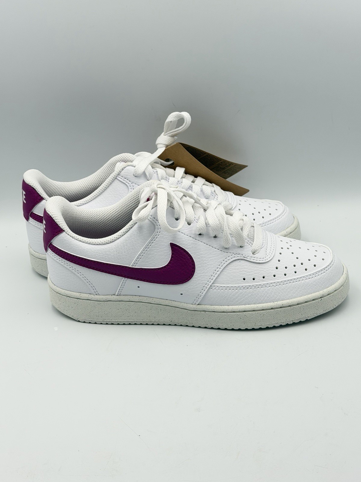 Nike Court Vision Lo NN NEW Women's SIZE 6.5 Shoes White Purple DH3158-500 thumbnail 4