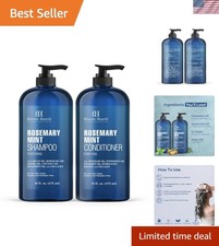 Rosemary Mint Shampoo and Conditioner Set, Thickening Formula