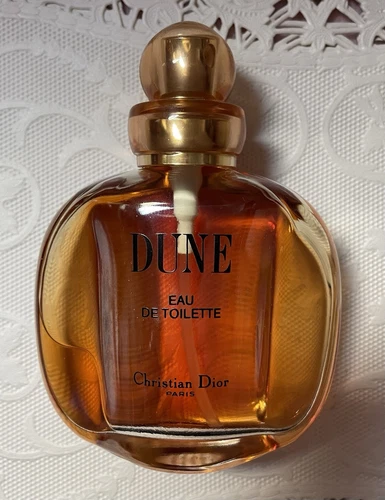 Vintage Christian Dior DUNE Eau de Toilette Spray 1.7 oz  Approx. 60% Full