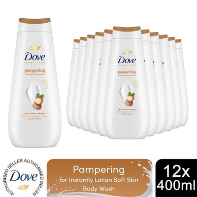 Dove Advanced Care Body Wash Verwöhnen 24 Stunden Erneuernde Mikromoisture 400 ml, 12er Pack