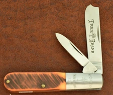 BOKER TREE BRAND SOLINGEN GERMANY STAGLON DELRIN RAZOR BARLOW KNIFE NICE (26937)