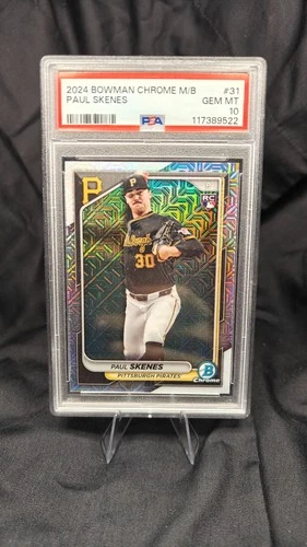 2024 Bowman Chrome Mojo Refractor Paul Skenes PSA 10
