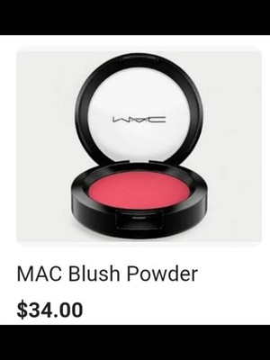 MAC Frankly Scarlet Powder Blush New In Box Full Size