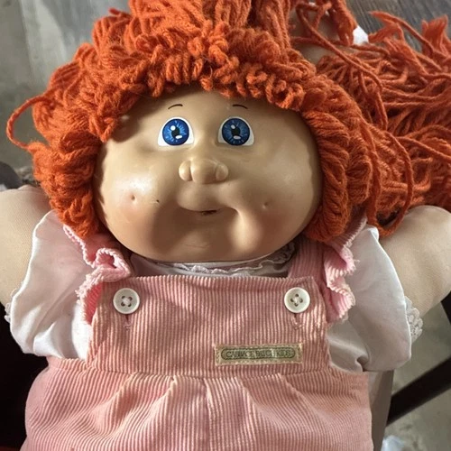 Cabbage Patch Kids Baby Doll Red Yarn Hair Soft Body Signed by Xavier Roberts