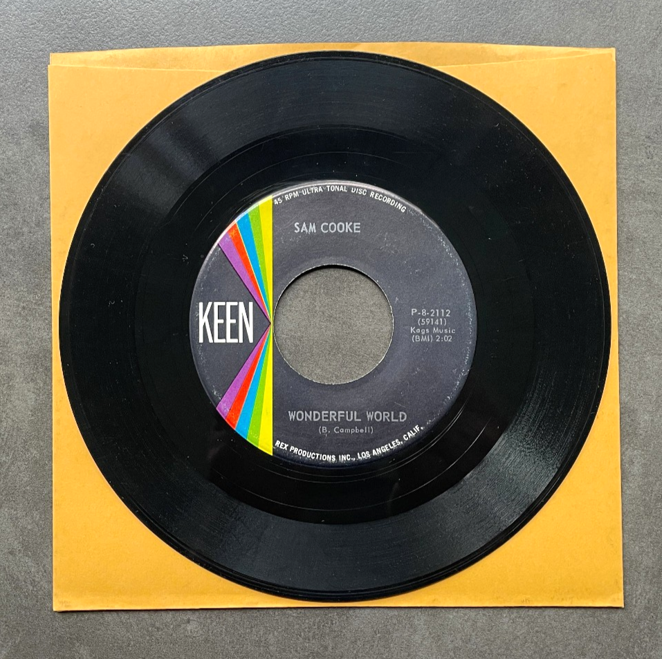 7" Sam Cooke Wonderful World US Keen