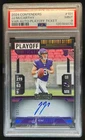 2024 Contenders J.J. McCarthy Rookie Ticket Variation Auto Playoff #61/149 PSA 9