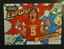 2024 Panini Absolute - Explosive Jayden Daniels #EX-JDS (RC) 