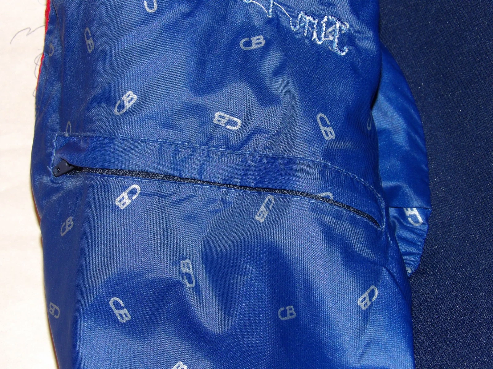 VINTAGE 1985 "McLAREN NORTH AMERICA" EMBROIDERED JACKET! CB SPORTS! RED & NAVY S image 17
