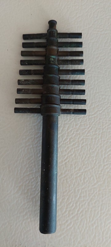 Vintage Cork Boring Set- Nesting/stacking- 9 Sizes