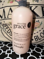 Philosophy Amazing Grace 3-in-1 Shampoo, Bath  Shower Gel 32 Oz. Sealed  Pump
