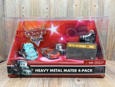 Disney Pixar Cars Toon Heavy Metal Mater 4-Pack McQueen Rocky Eddie