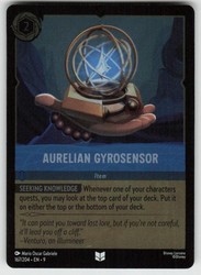 Aurelian Gyrosensor 167/204 Uncommon Cold Foil Lorcana Fabled