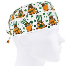 Surgical cap men, surgery caps clover, scrub hats shamrock, scrub hat leprechaun