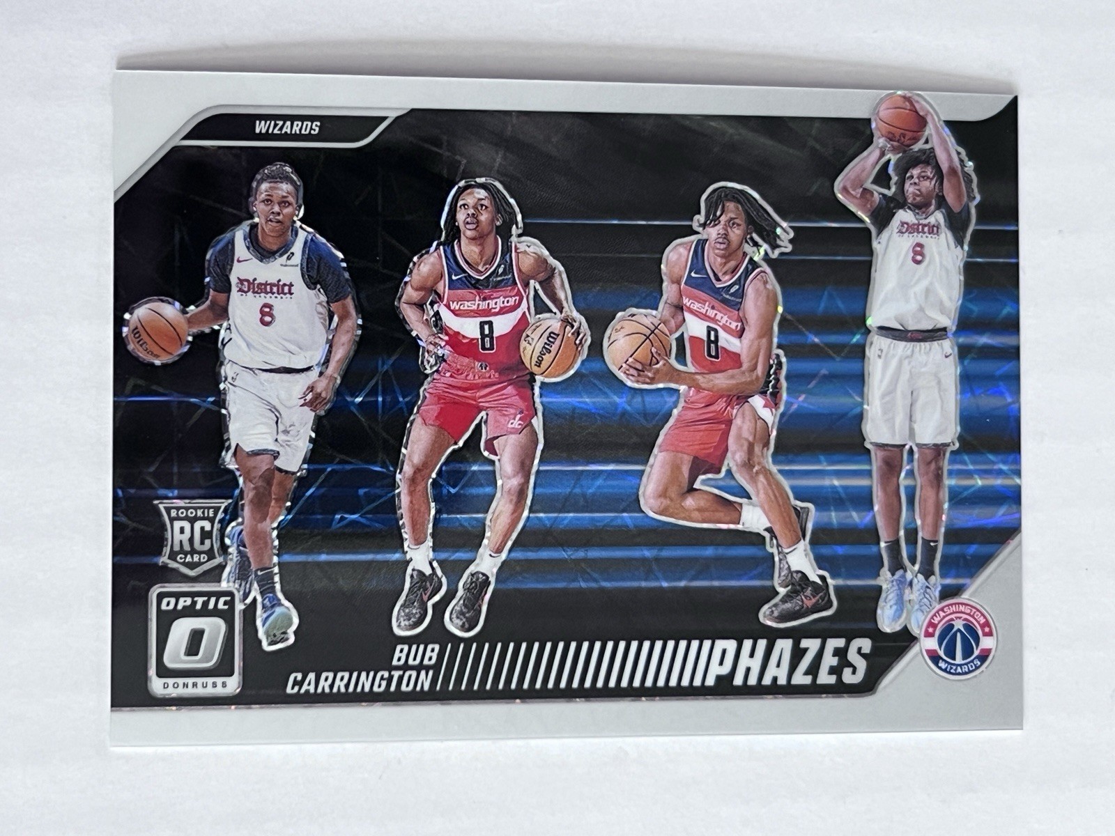 2024-25 Donruss Optic Basketball Bub Carrington Rookie Phazes Ssp #16 Case Hit