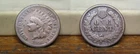 1866 INDIAN HEAD CENT PENNY US COIN