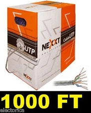 1000 FT CAT5 E ETHERNET LAN NETWORK CABLE 1 Gbps CAT-5 WIRE RJ45 LAN CABLE