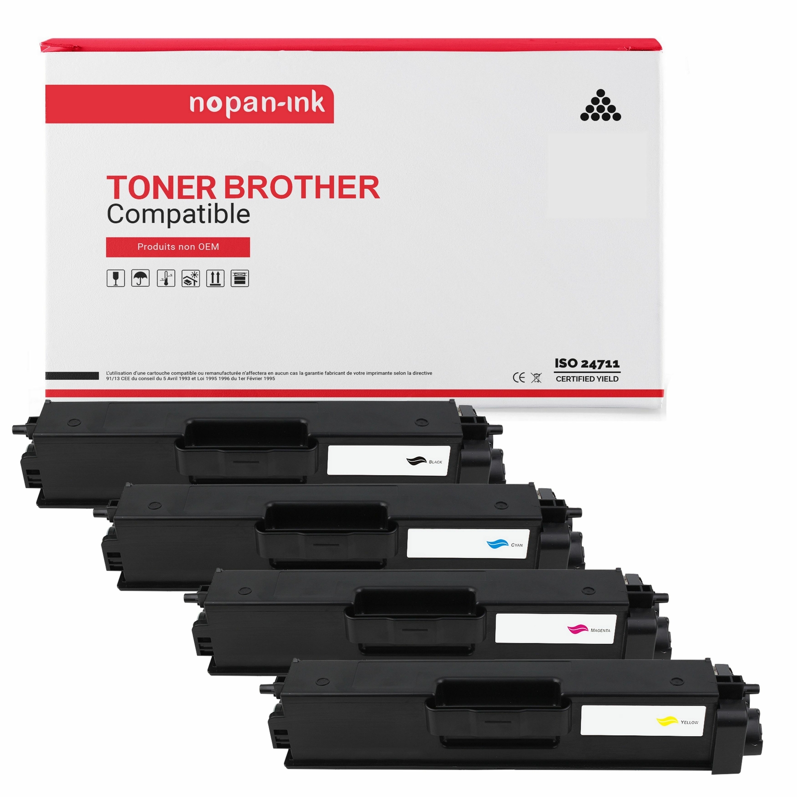 Toner TN321 pack de 4 cartouches pour les dossiers administratifs PME