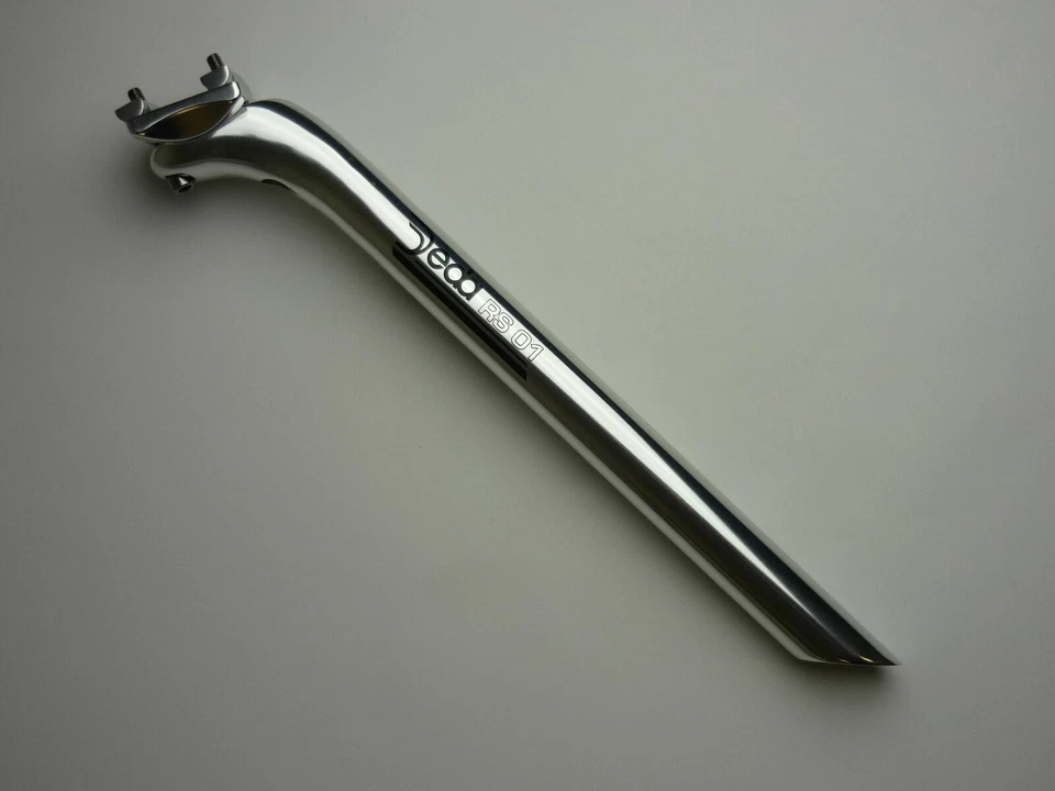 Pasador de asiento de tija de sillín de bicicleta Deda RS 01 27,2 aluminio pulido brillante para cuadro de acero Foto 2 de 4