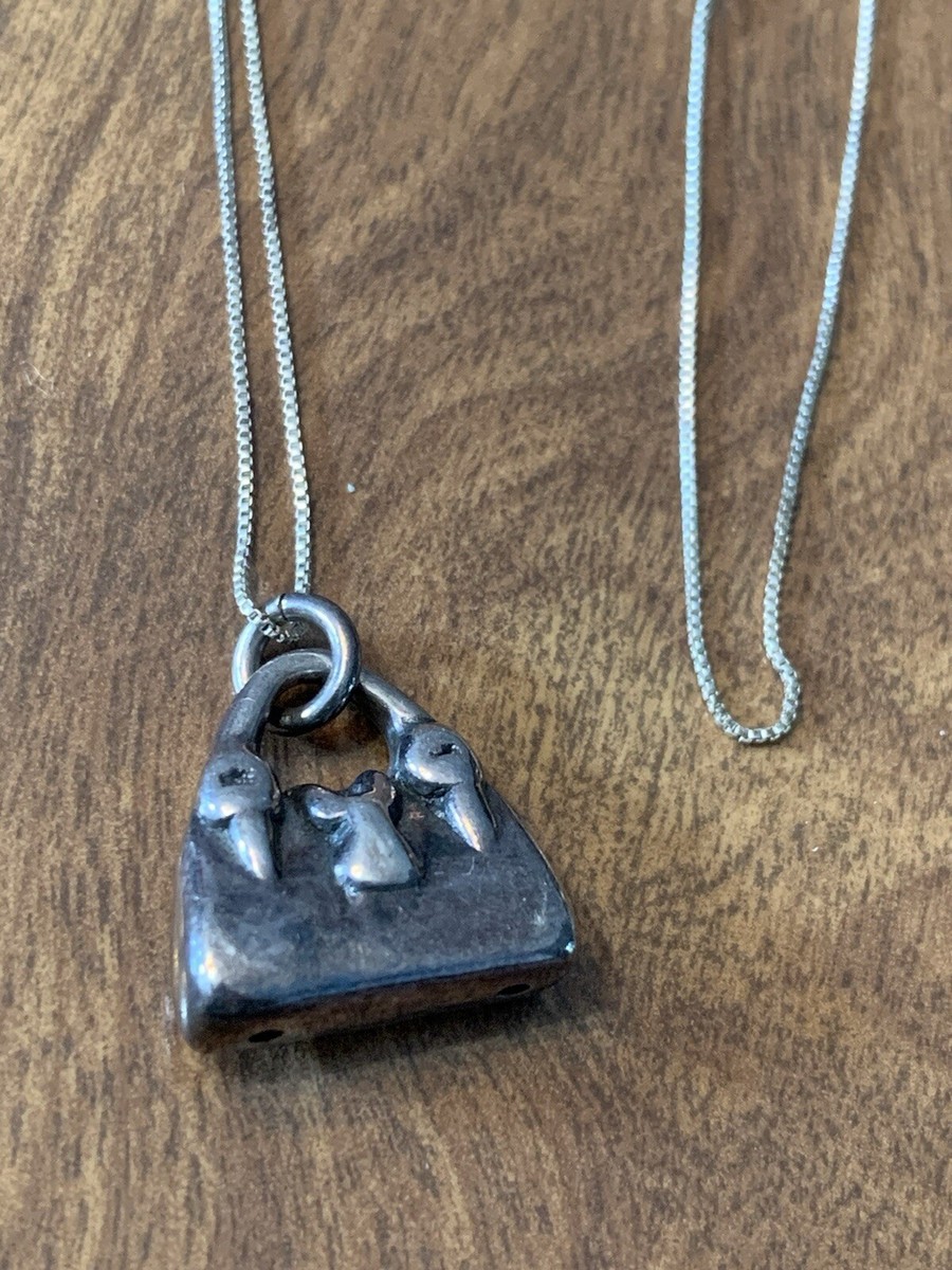 ★SENTIMENTS★ NO.275 NECKLACE Roberto Coin 18k White Gold 0.05cttw Diamond Tiny Treasures