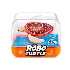 Zuru Robo Alive Robo Turtle Robotic Swimming Turtle, Orange, NEW!