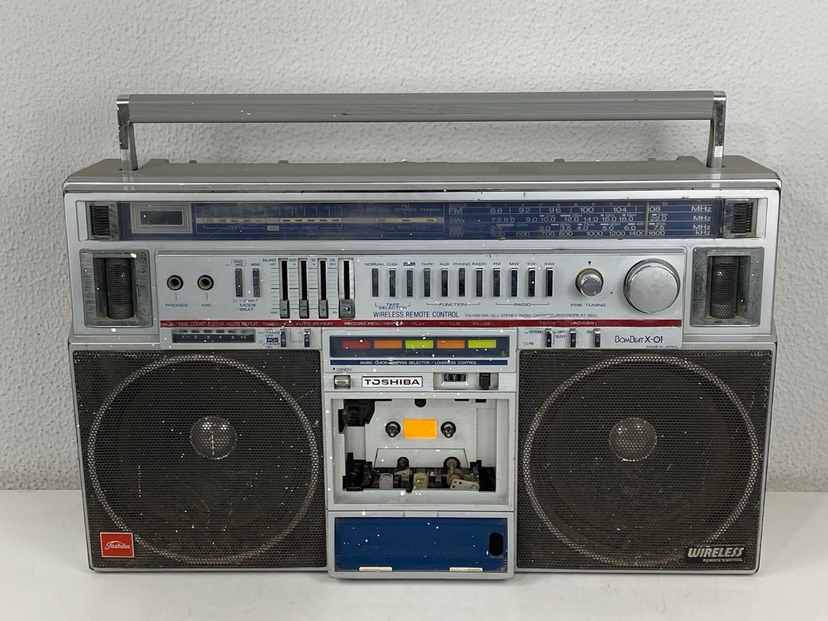 Toshiba RT-S933 Bom Beat X-01 Cassette Radio GHETTO BLASTER