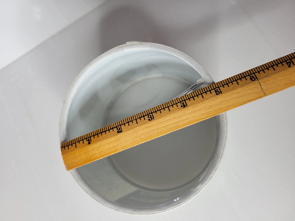 Lamp Shade Allen And Roth Drum Clip On XS Light Gray Fabric 5"x5.75"x4.5" - Image 4 of 4