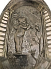 Antique German dish, c.1900. silver/silver plate. Cherub playing flute to birds — photo 3