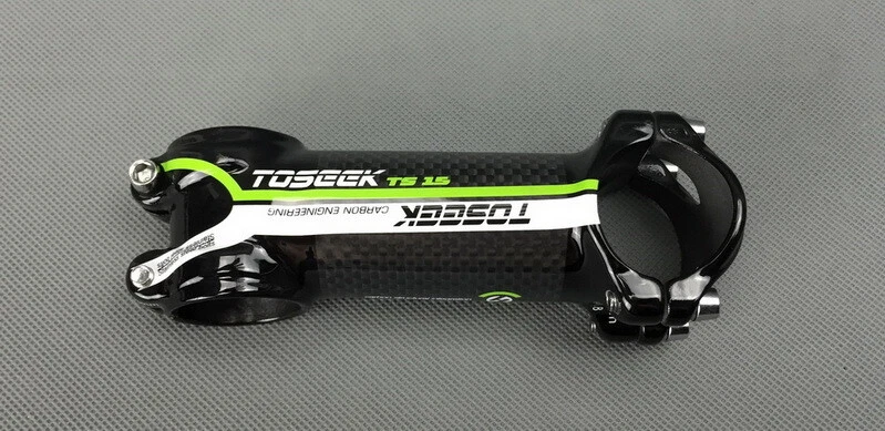 Carbon 3K alu 7° stems MTB Road Bike handlebar Stem 31.8*60/70/80/90/110mm Green - Image 3 of 4