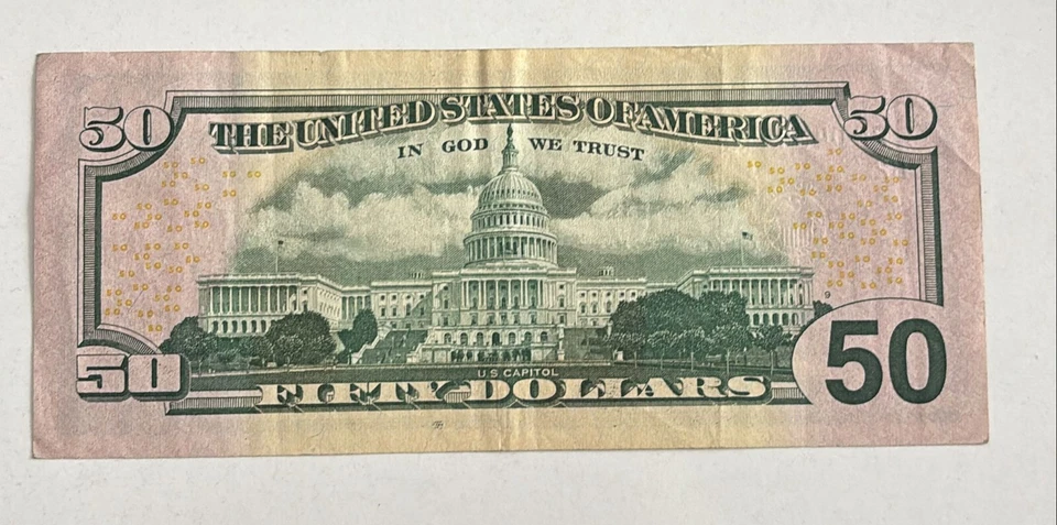 United States Of America, 50 Dollars, 2017, VF, Replacement - Image 2 of 2