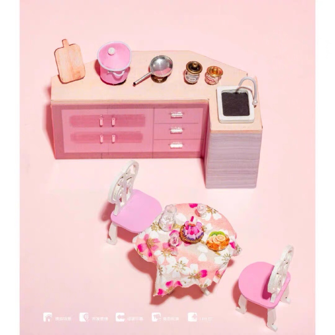 Christmas large doll house kit luxury home furniture DIY eBay