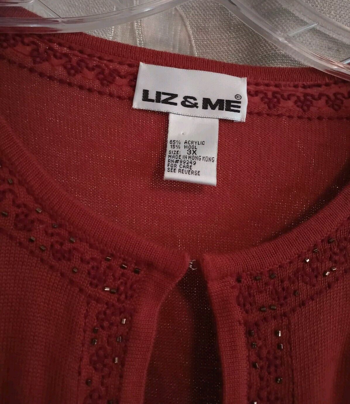 Liz & Me long sleeve Sequin Open Front  Cardigan … - image 7