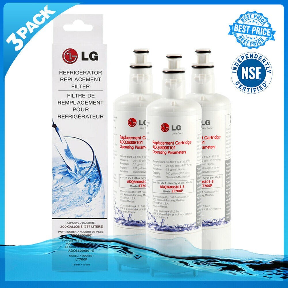 3 Pack L-G LT700P ADQ36006101  Fit kenmore 9690 Refrigerator