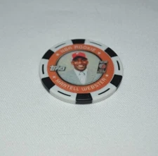 2005 TOPPS NBA COLLECTOR CHIP - MARTELL WEBSTER NBA ROOKIE WHITE & BLACK CHIP 