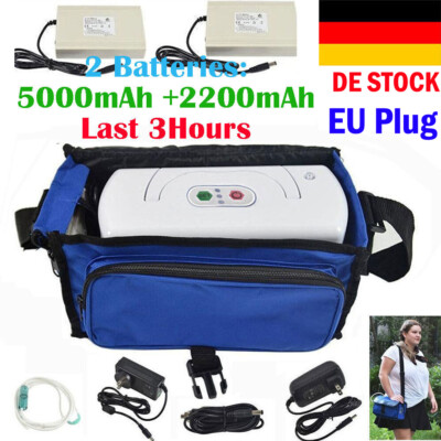3L Tragbare Oxygen Konzentrator Sauerstoffkonzentrator Sauerstoffgerät EU 220V