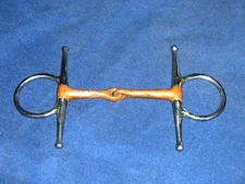 5" Full Cheek Snaffle Bit Copper Mouth