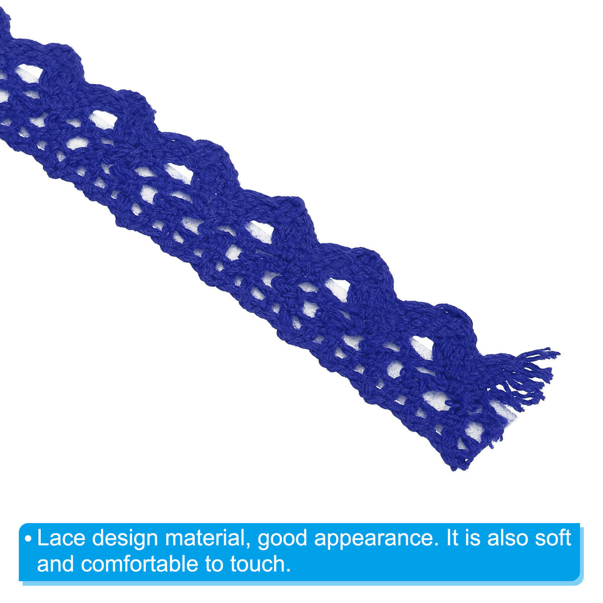 Lace Ribbon Self-Adhesive Lace Tape, 4 Rolls Cotton Masking Sticker Blue | Harfington