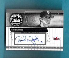 DAVID WRIGHT 2005 CLASSIC CLIPPINGS BLUE AUTOGRAPH DS-DW METS auto card /97